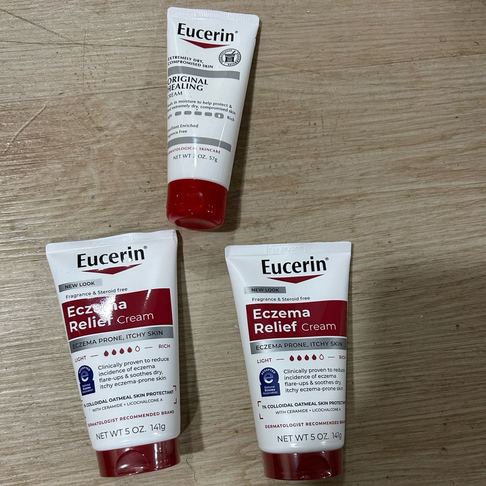 Eucerin eczema Relief Cream - (3 different tubes)